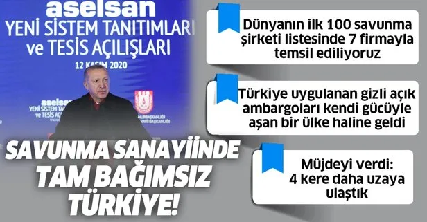 Son dakika: Başkan Erdoğan’dan ASELSAN Yeni Sistem Tanıtımları ve Tesis Açılışları Töreni’nde önemli açıklamalar