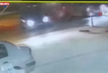Tokat'ta zincirleme kaza kamerada: 2 yaralı