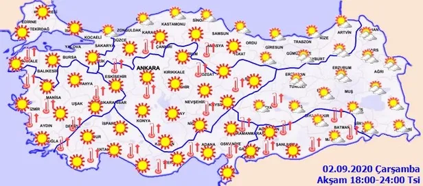 HAVA DURUMU | Meteorolojiden sıcak hava uyarısı: O saatlerde dışarı çıkmayın | 2 Eylül İstanbul'da hava nasıl olacak?-4