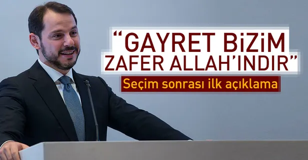 Bakan Albayrak'tan seçim paylaşımı