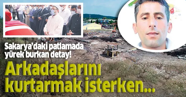 Sakarya'da havai fişek fabrikasındaki patlamada yürek burkan olay