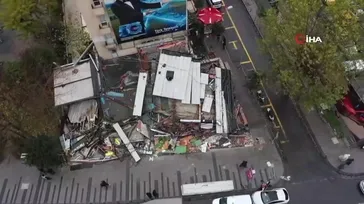 Şişli'de 25 kişinin zehirlenmesi iddiasıyla gündeme gelen restoran yıkıldı