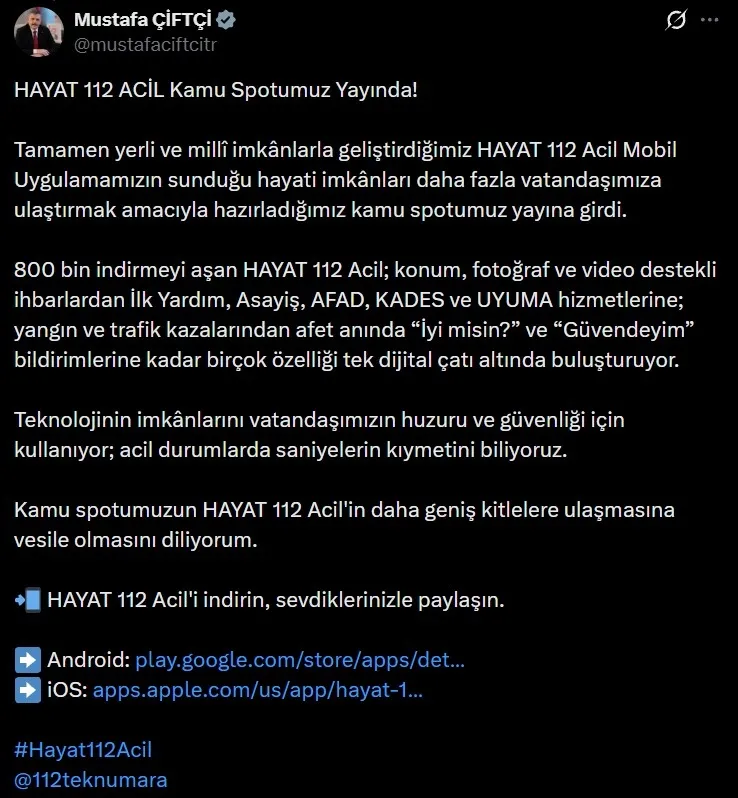 hayat-112-acil-uygulamasi-icin-kamu-spotu-yayinda-1786140849212.jpeg "HAYAT 112 Acil" uygulaması için kamu spotu yayında! Uygulama özellikleri ve indirme rehberi-2