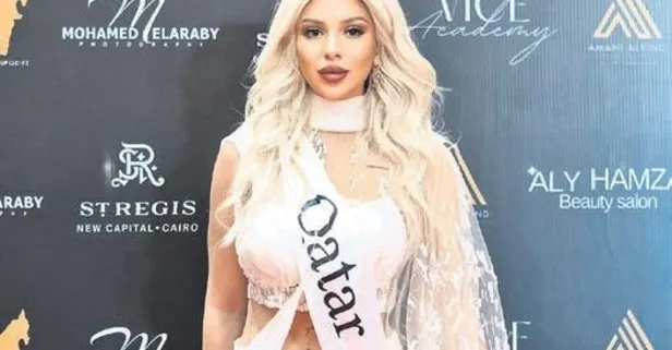 Göz kamaştırdı! Secem Tati Beauty Queen of the Universe yarışmasında Katar’ı temsil etti