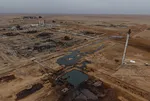 Suriye'nin en büyük petrol sahası olan Ömer Petrol Sahası havadan görüntülendi!