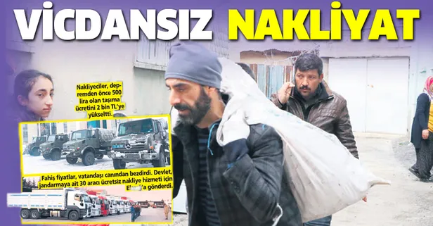 Elazığ'da vicdansız nakliyat