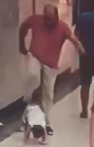İzmir Balçova'da minik çocuğa acımasız tekme kamerada