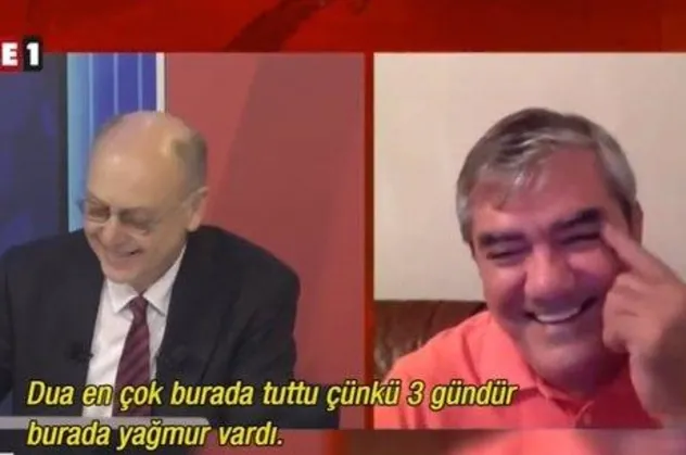 CHP yandaşı Tele 1'de yağmur duasıyla dalga geçtiler! Sözcü Gazetesi yazarı Yılmaz Özdil'den skandal ifadeler