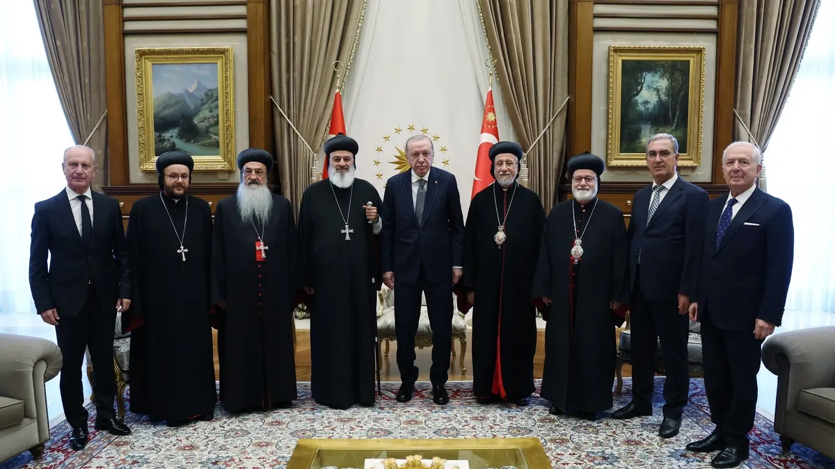 Başkan Erdoğan Patrik Mor İğnatius II. Efrem Kerim'i kabul etti