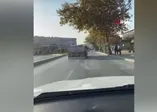 Tankerli maganda! Trafikte terör estirdi