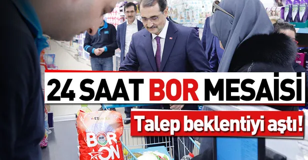 Talep beklentiyi aştı! 24 saat ‘bor’ mesaisi