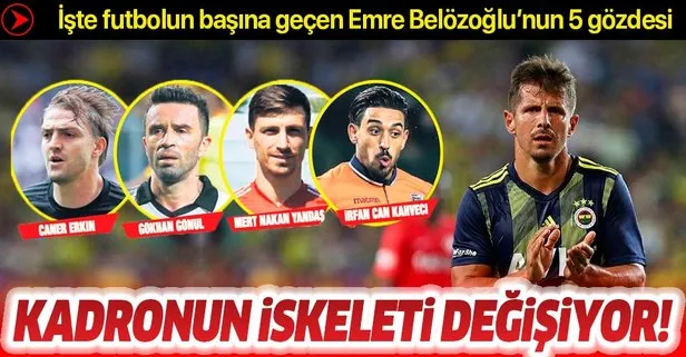 Fenerbahçe’de kadronun iskeleti baştan aşağıya değişiyor! İşte Emre Belözoğlu’nun 5 gözdesi...