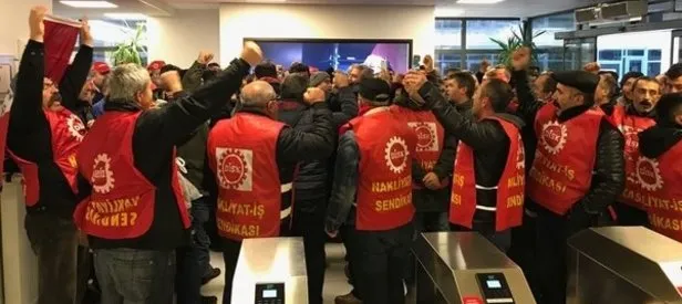 250 işçi CHP’li Çankaya Belediyesini bastı