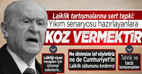 Son dakika: MHP Lideri Devlet Bahçeli'den siyasette laiklik tartışmalarına sert tepki-1