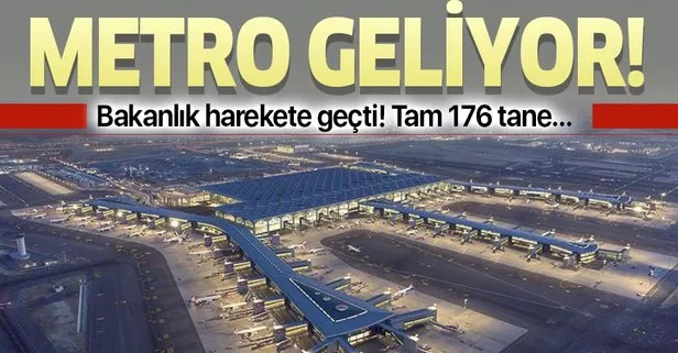 Istanbul Havalimani Metro Hatti Icin 176 Metro Araci Sanal Basin