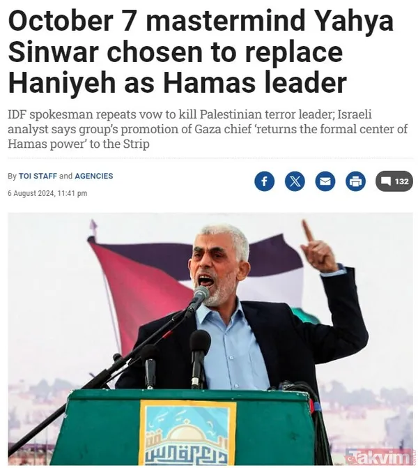 İsrail ve Batı’da manşet manşet Yahya Sinwar paniği! Hamas ‘Kassam Tugaylarını lağvederiz’ demişti: Haniye suikastından sonra yeni dönem - 17