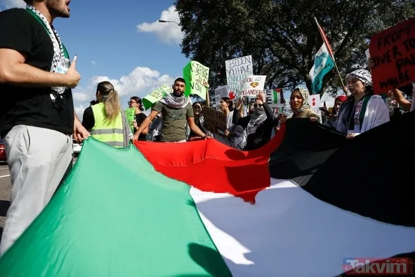 Dünya 'Katil İsrail' diyor! Orta Doğu'dan Asya'ya Avrupa'dan ABD'ye milyonlarca kişiden Filistin'e destek - 38