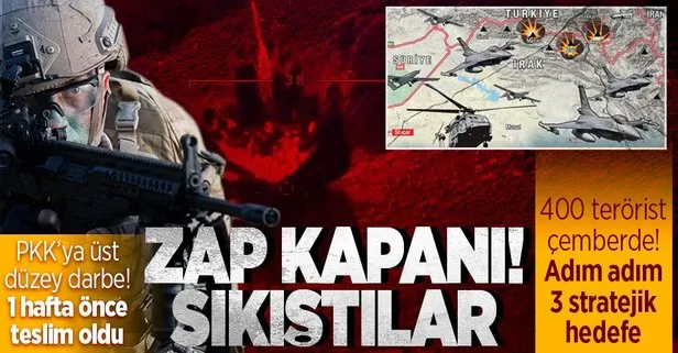 Terör örgütü PKK’ya Pençe-Kilit darbesi: Zap’ta 400 terörist köşeye sıkıştı