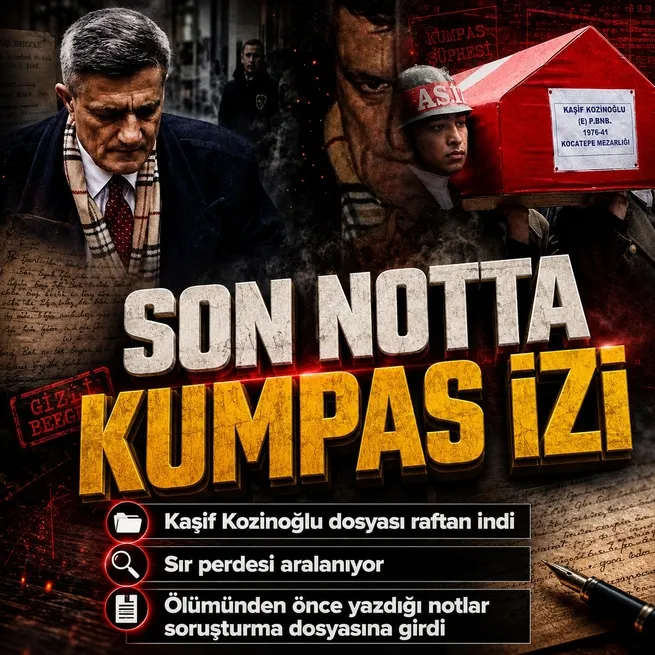 Kaşif Kozinoğlu dosyası raftan indi! Son notta kumpas izi: Beni ve tüm ailemi hedef ettiler