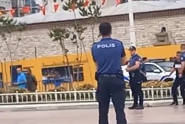Taksim’de hareketli dakikalar! Özel Harekat polisleri...