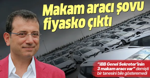 Ekrem İmamoğlu’nun Yenikapı Miting Alanı’nda sergilediği makam aracı şovu fiyaskoyla sonuçlandı