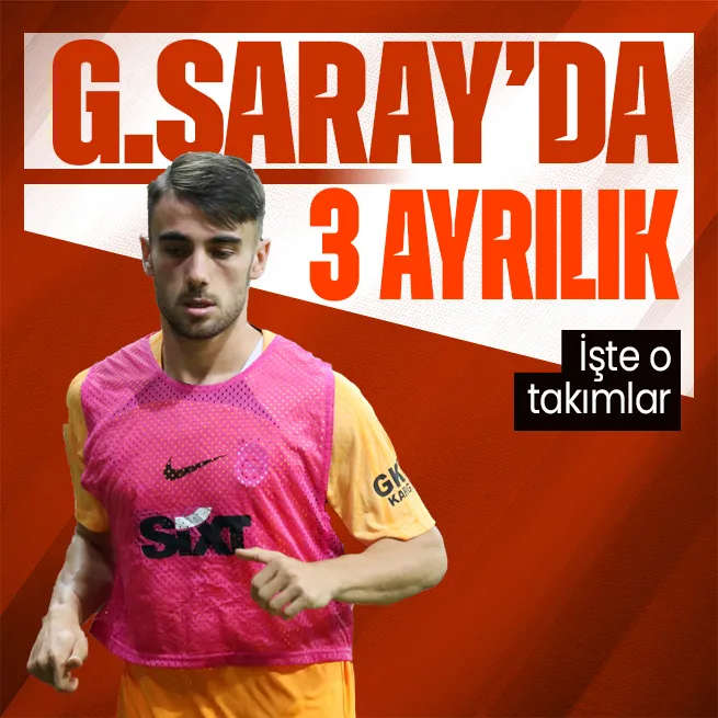 Galatasaray’da 3 ayrılık birden!