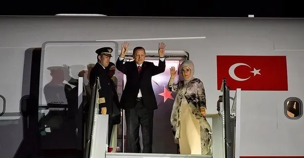 Başkan Recep Tayyip Erdoğan, Çekya’nın başkenti Prag’daki temaslarının ardından yurda döndü