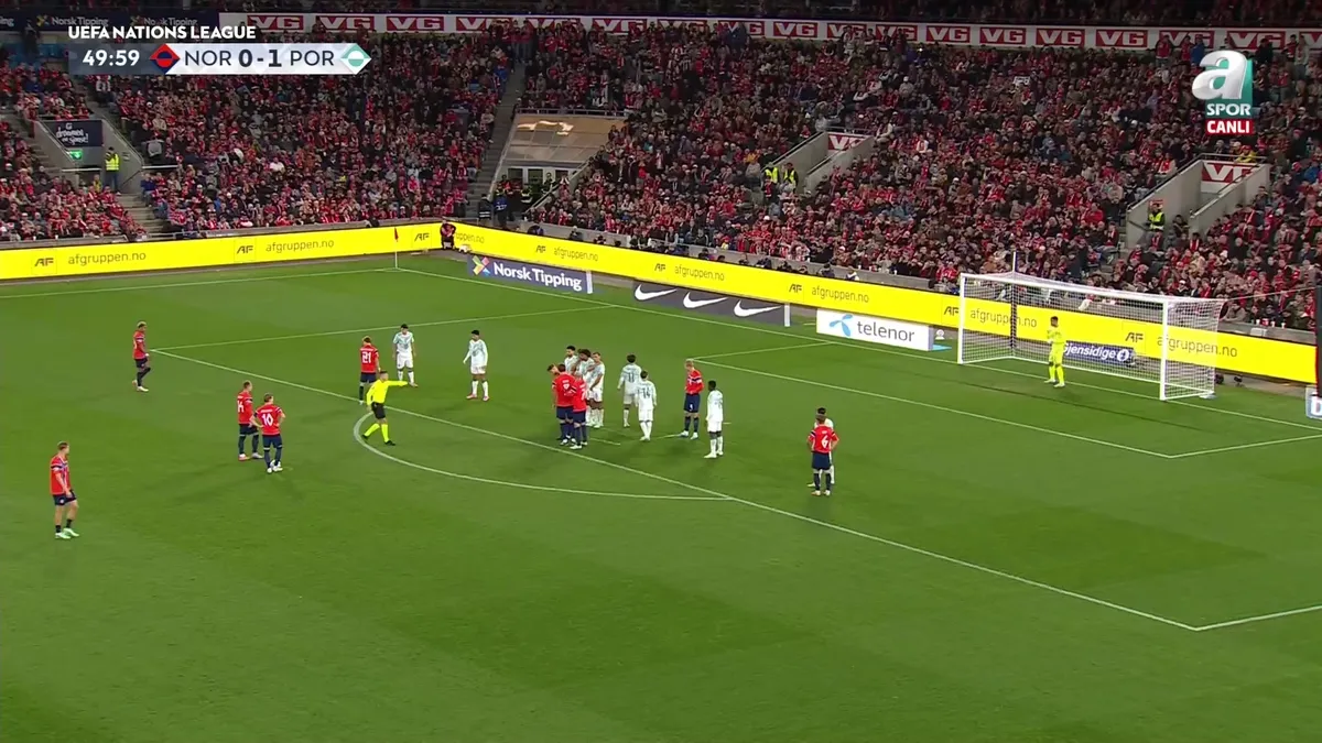GOL: Erling Haaland | Norveç 1-1 Portekiz