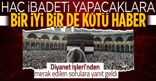 Diyanet İşleri Başkanı Erbaş’tan hac açıklaması