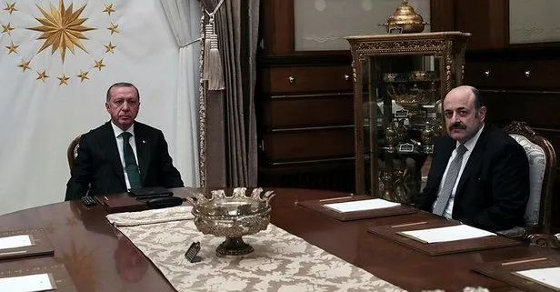 Başkan Erdoğan YÖK Başkanı Yekta Saraç’ı kabul etti