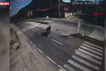 Afyon Dinar'da ölümlü kaza kamerada!