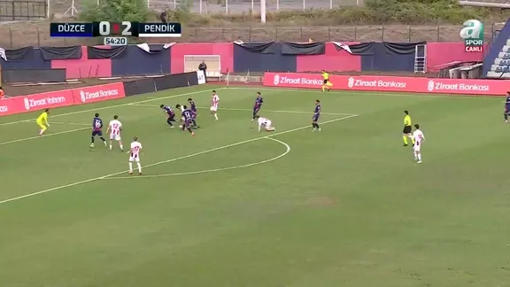 GOL: Düzcespor 0-3 A.G. Pendikspor