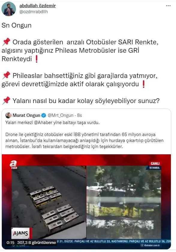 CHP'li İBB işbilmezliğini yalan ve algılarla perdeliyor! A Haber'i hedef alan Murat Ongun gerçek ortaya çıkınca rezil oldu...-8