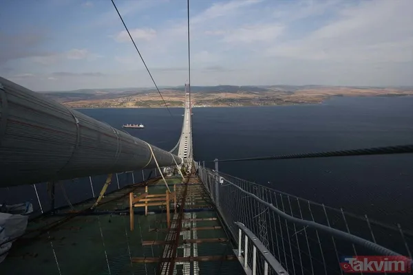 1915 Çanakkale Köprüsü 318 metre yükseklikten görüntülendi - 17