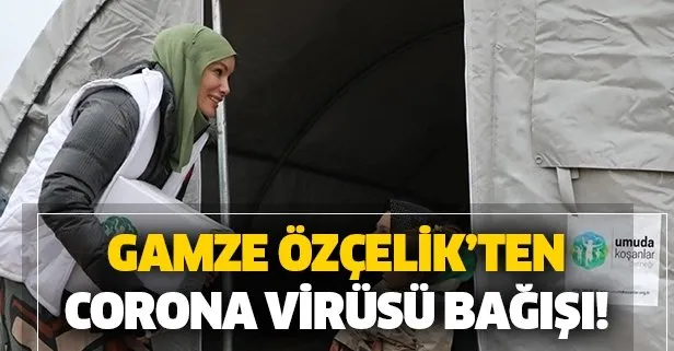 Gamze Özçelik'ten corona virüsü bağışı!