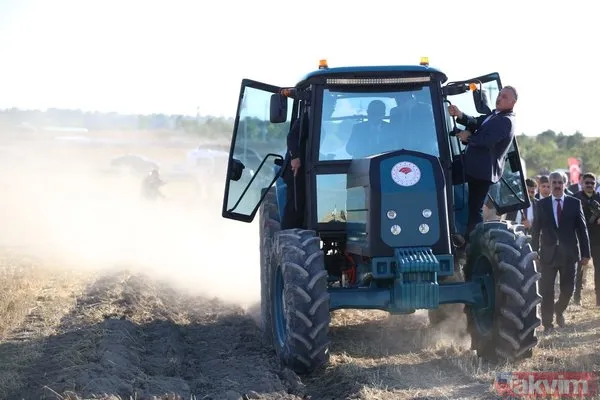 Başkan Erdoğan biçerdöverde buğday hasatı yaptı - 3