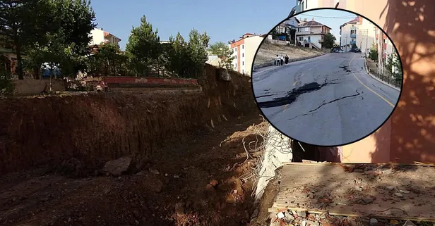 Erzurum’da heyelan paniği | 7 apartmanda 70 daire tahliye edildi