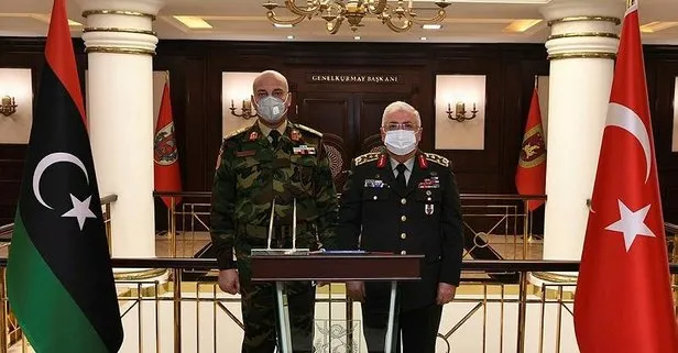 Genelkurmay Başkanı Orgeneral Yaşar Güler, Libyalı mevkidaşı Orgeneral El-Haddad ile görüştü