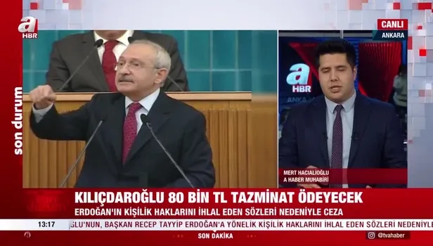 Kılıçdaroğlu'na tazminat şoku! Başkan Erdoğan'la ilgili sözleri nedeniyle 80 bin TL tazminat kararı