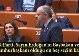 Akif Çağatay Kılıç'tan Avrupa Konseyi'nde tarihi ayar
