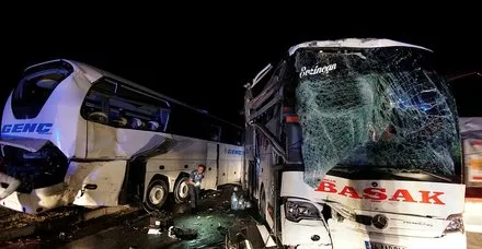Çorum'da yolcu otobüsleri çarpıştı: 13 yaralı