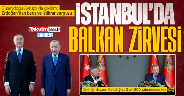 Başkan Erdoğan Karadağ Cumhurbaşkanı Milo Djukanovic'i kabul etti!