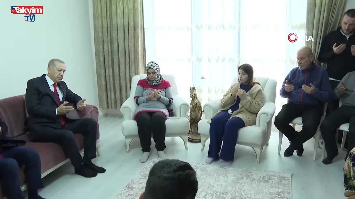 Başkan Erdoğan'dan taziye ziyareti!