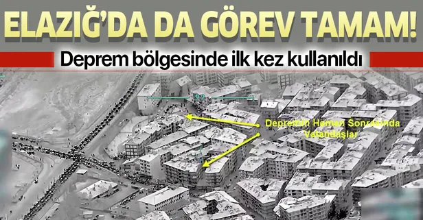 Milli İHA’ların gözünden Elazığ deprem bölgesi havadan böyle görüntülendi