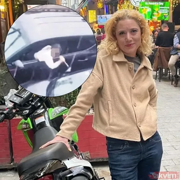 Şişli'de ortalığı birbirine kattı! Oyuncu Ceren Bıyıklı 5 farklı noktada 5 ayrı araca hasar verdi! - 1