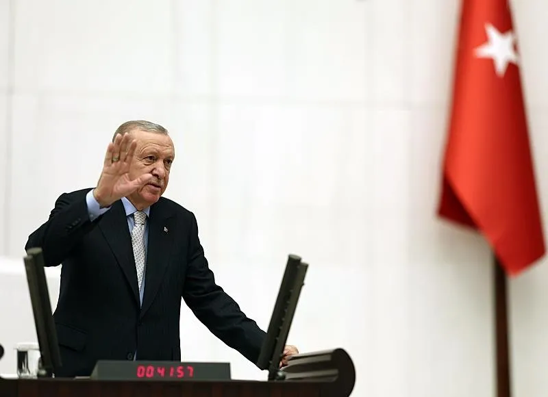 Başkan Erdoğan, TBMM'de Genel Kurul'a hitap etti. (AA)