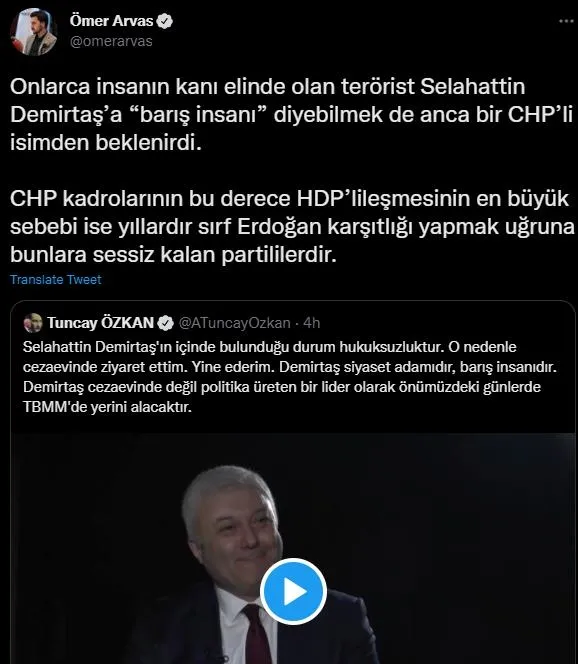 CHP'nin PKK sevgisi bitmiyor! CHP'li Tuncay Özkan: Selahattin Demirtaş barış insanıdır-8
