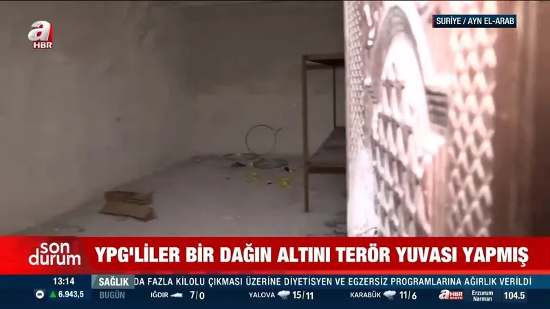 YPG’nin sır karargahları A Haber’de: Kilometrelerce uzanan tünellerde mayın tuzağı!-2