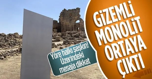 Gizemli monolit şimdi de Diyarbakır’ın Zerzevan Kalesi’nde