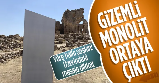 Gizemli monolit şimdi de Diyarbakır'ın Zerzevan Kalesi'nde